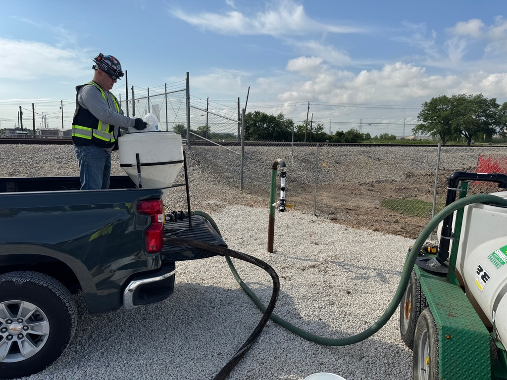Site implementation of Zerust® corrosion mitigation system for buried casing protection in Texas, USA. 
